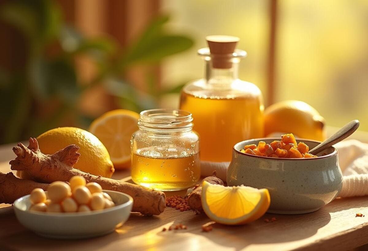 assortiment de produits pour la santé au naturel