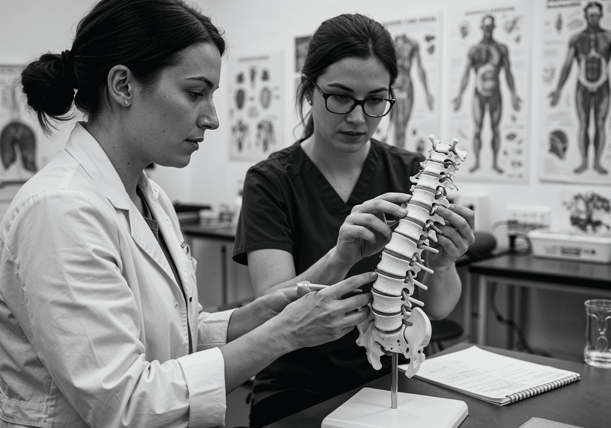 Deux étudiantes en chiropratique